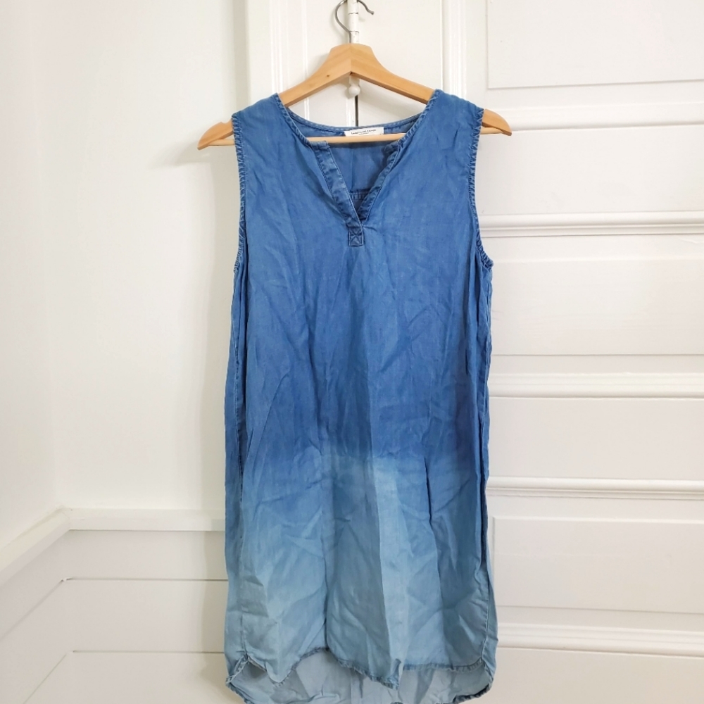 Beach lunch Lounge denim ombre shirt dress s